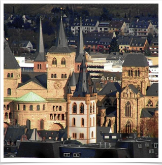 Stadtkern von oben